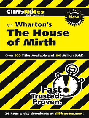 cover image of CliffsNotes on Wharton's the House of Mirth